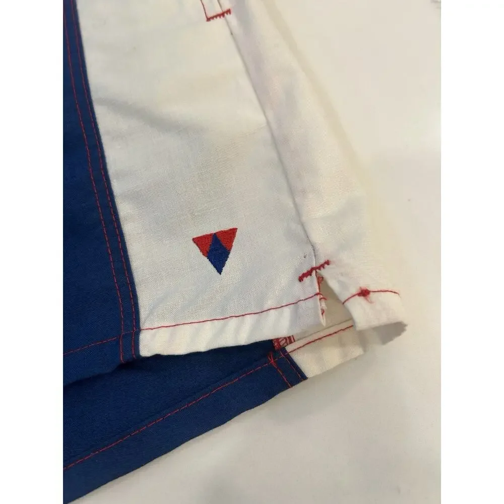 Vtg Jantzen Men's X-Large Sz 38‎ Red White Blue Swim Trunks Lined Elastic USA